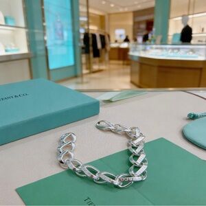 Tiffany & Co. Sterling Silver Twisted Link Bracelet